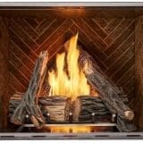 Outdoor Lifestyles 36" Courtyard Outdoor Fireplace with Traditional Stacked Concrete Refractory